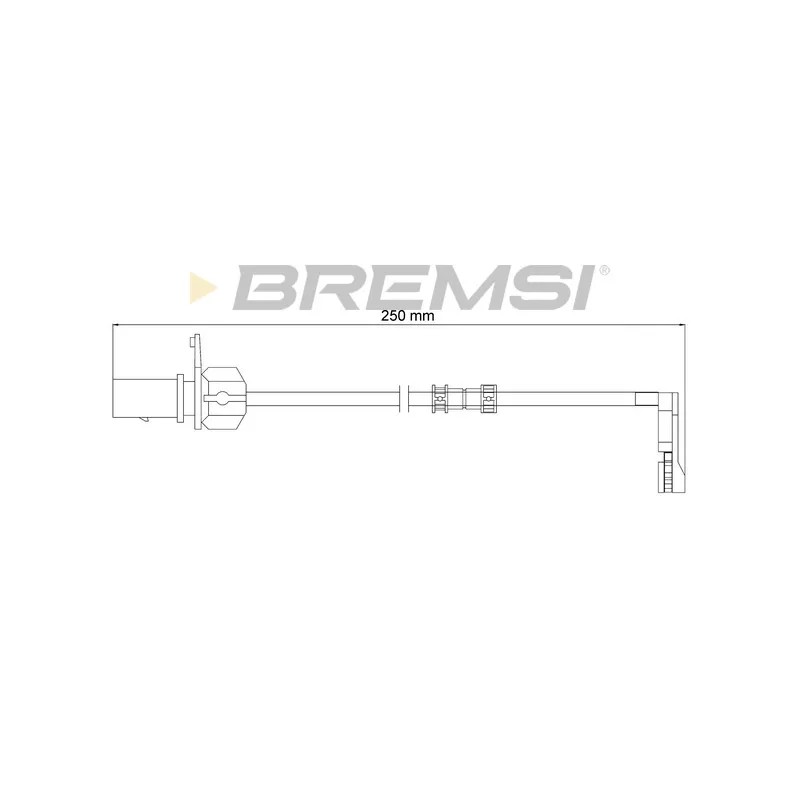 Contact d'avertissement, usure des plaquettes de frein BREMSI WI0735