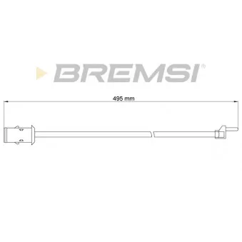 Contact d'avertissement, usure des plaquettes de frein BREMSI