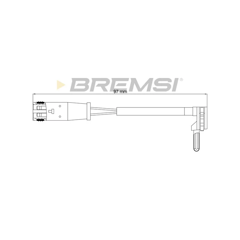 Contact d'avertissement, usure des plaquettes de frein BREMSI WI0945