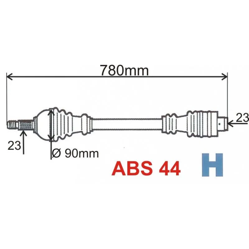 Arbre de transmission GRESA T5062 Z