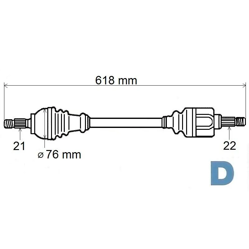 Arbre de transmission GRESA T5084