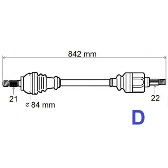Arbre de transmission GRESA T5100