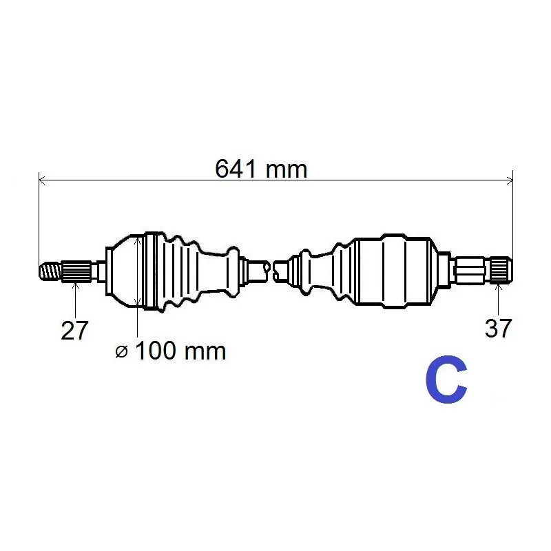 Arbre de transmission GRESA T5468