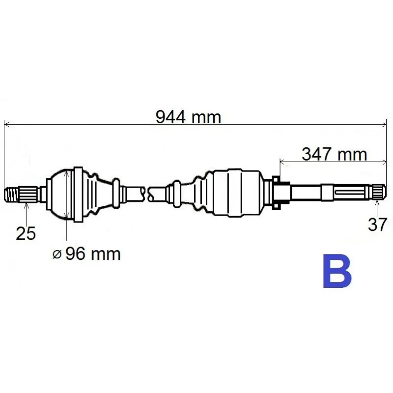 Arbre de transmission GRESA T5497