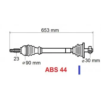 Arbre de transmission GRESA T5729 Z