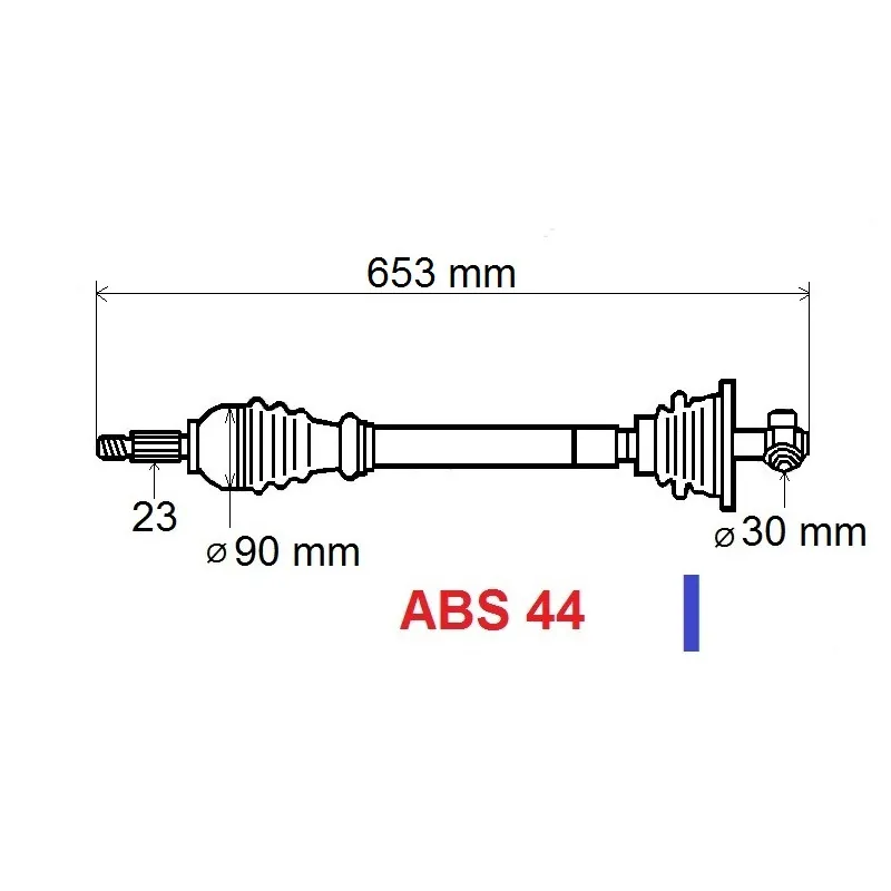 Arbre de transmission GRESA T5729 Z