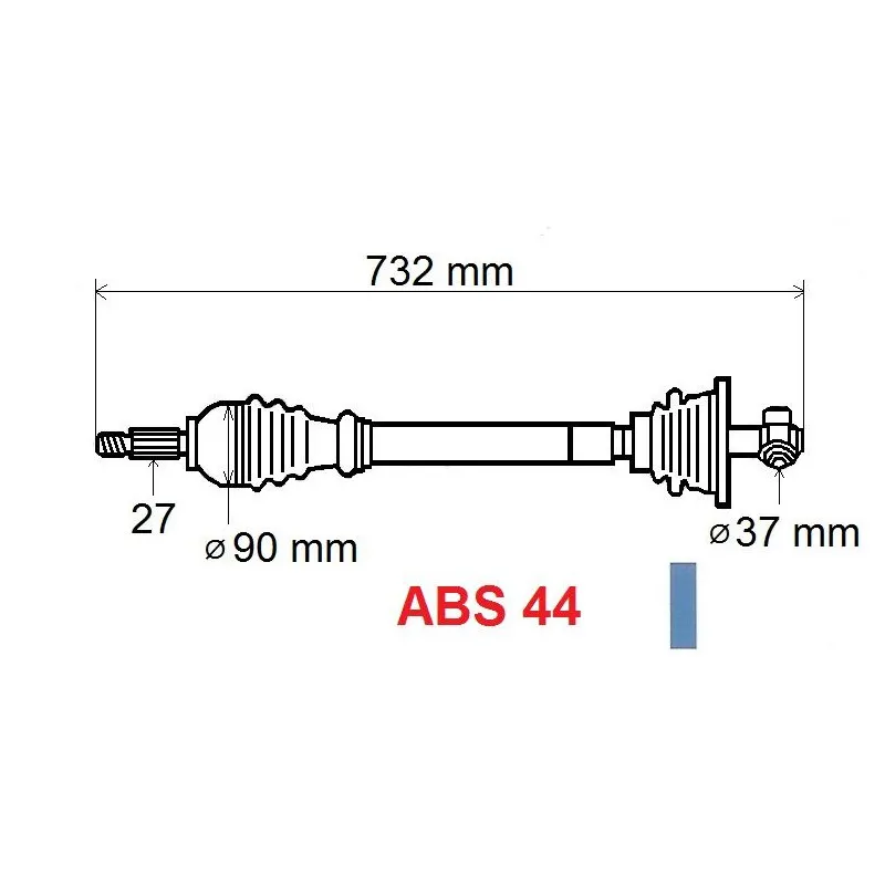 Arbre de transmission GRESA T5829 Z
