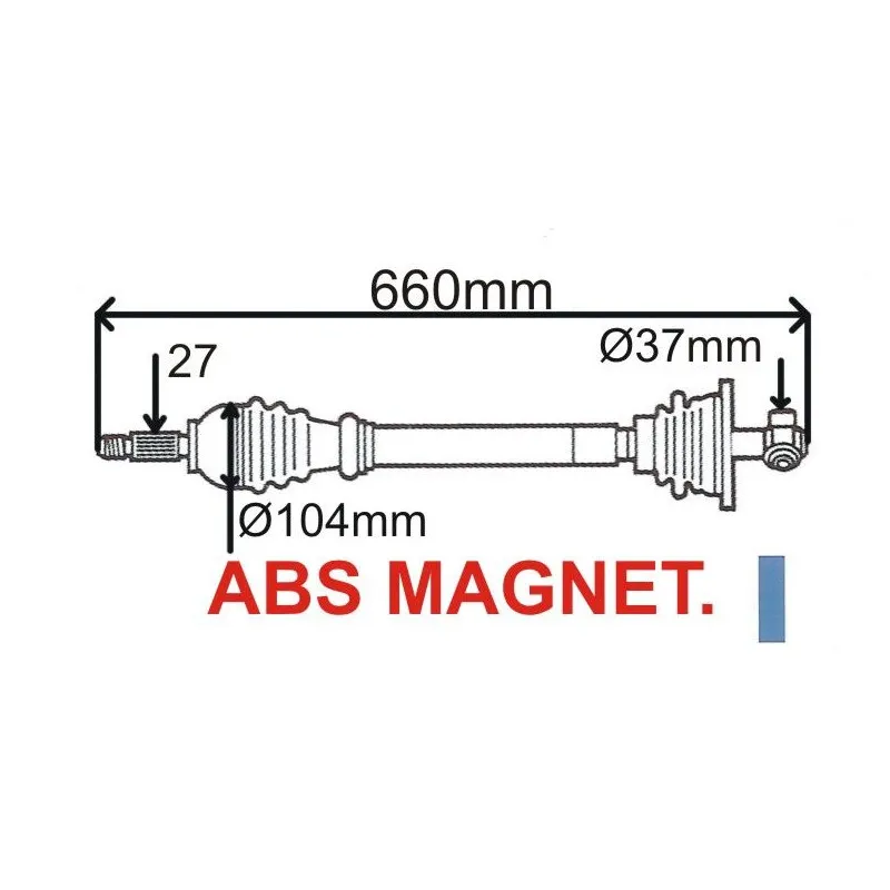 Arbre de transmission GRESA T5845