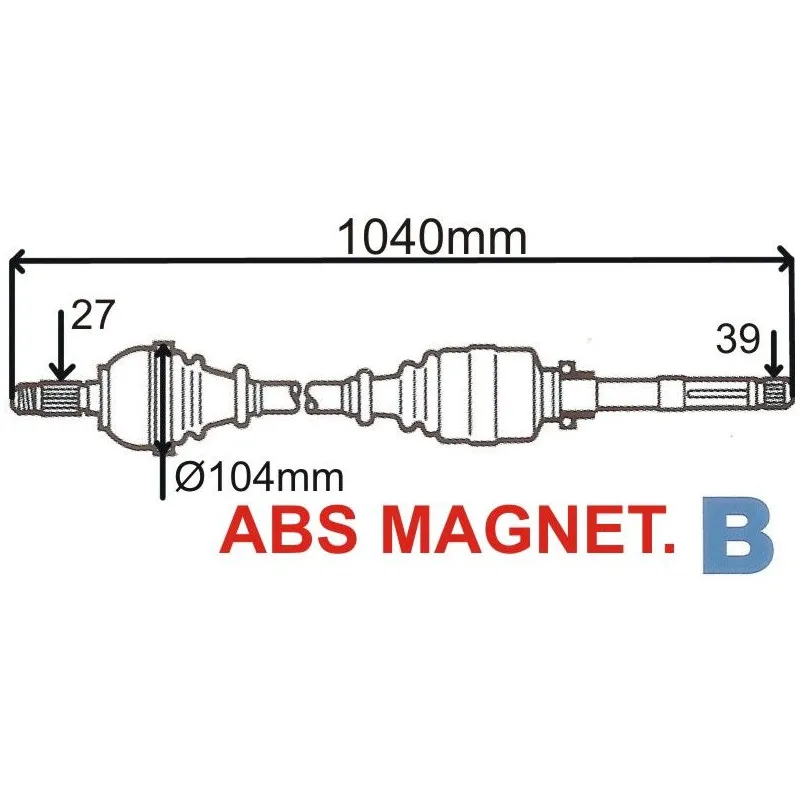 Arbre de transmission GRESA T5846