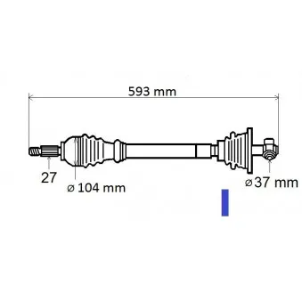Arbre de transmission GRESA T5853