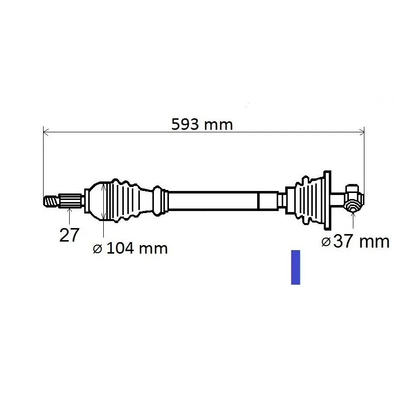 Arbre de transmission GRESA T5853