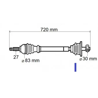 Arbre de transmission GRESA T5861