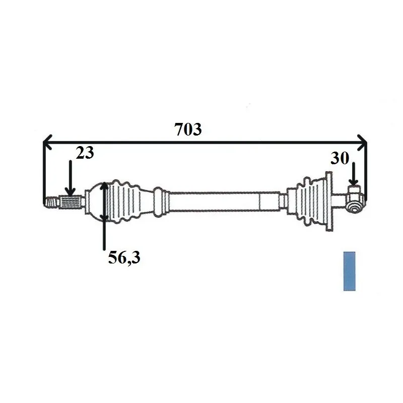 Arbre de transmission GRESA T5870