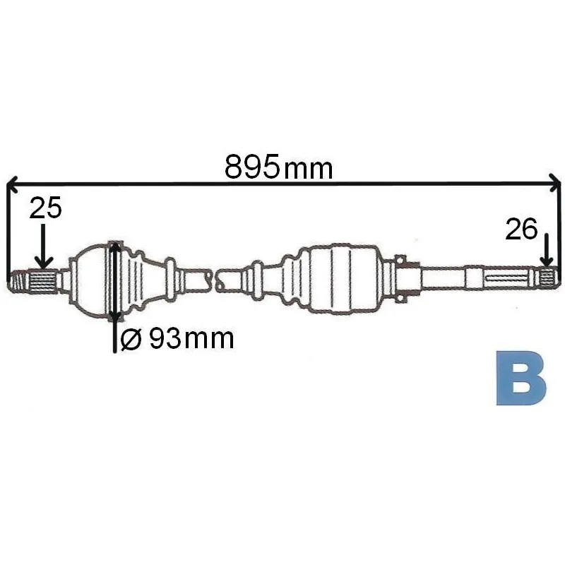 Arbre de transmission GRESA T5973