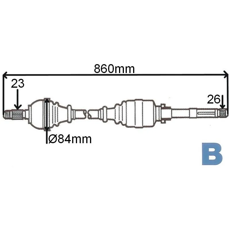 Arbre de transmission GRESA T5979