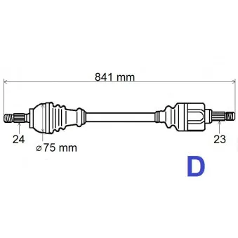 Arbre de transmission GRESA T5983