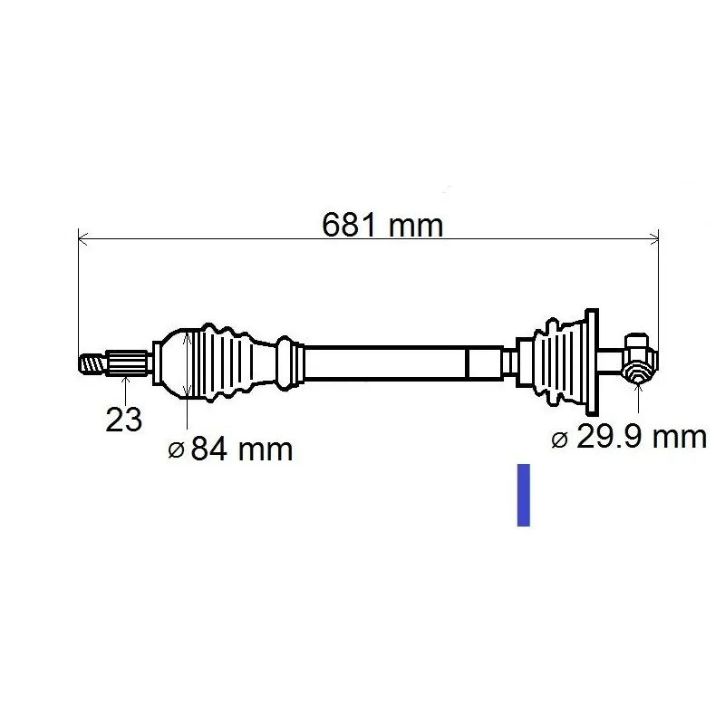 Arbre de transmission GRESA T6006