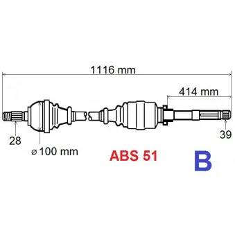 Arbre de transmission GRESA