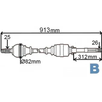 Arbre de transmission GRESA T6031