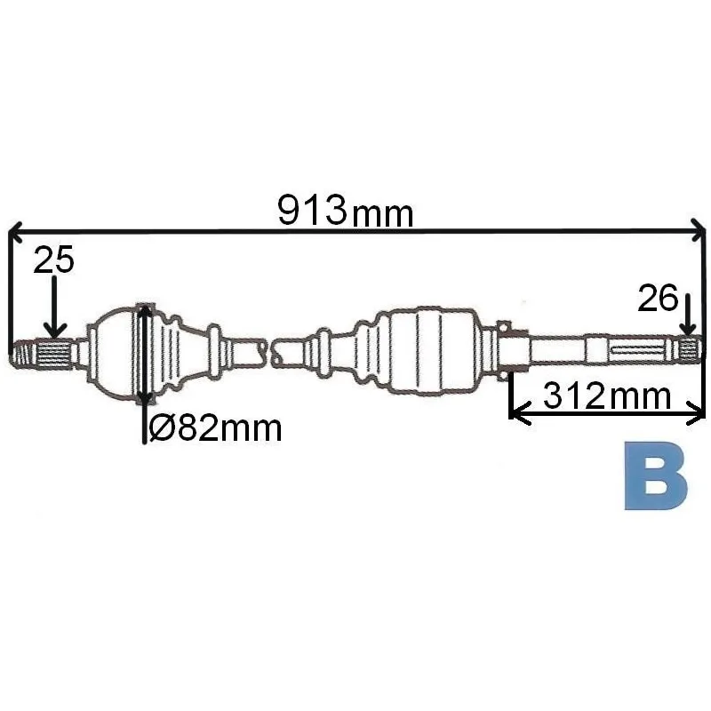 Arbre de transmission GRESA T6031