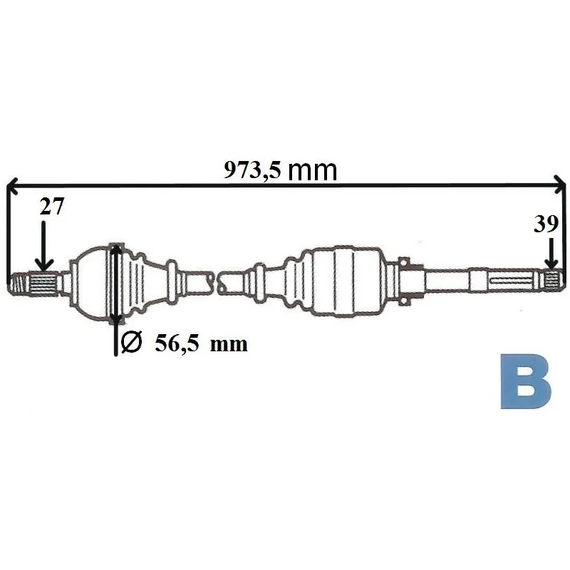 Arbre de transmission GRESA T6045