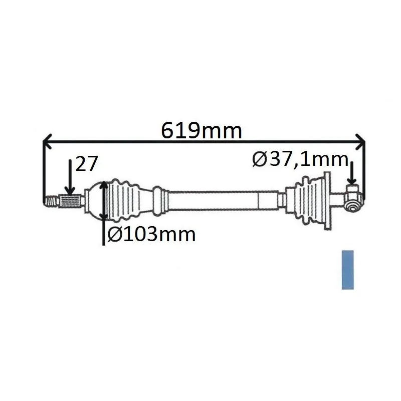 Arbre de transmission GRESA T6068