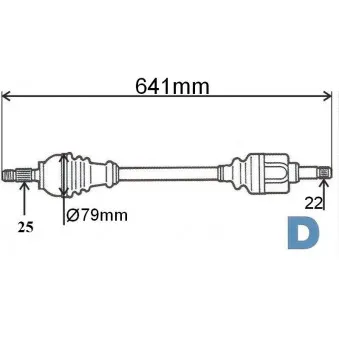 Arbre de transmission GRESA T6088