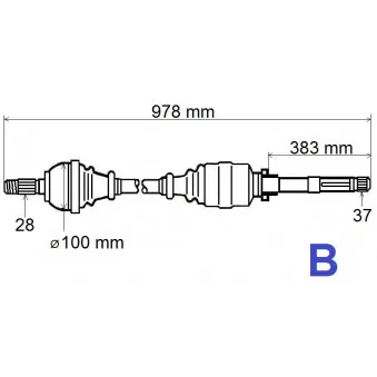 Arbre de transmission GRESA T6103