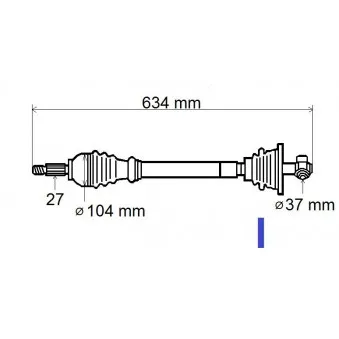 Arbre de transmission GRESA T6152