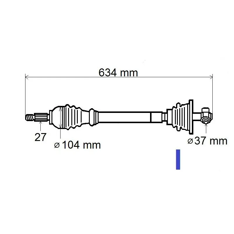 Arbre de transmission GRESA T6152