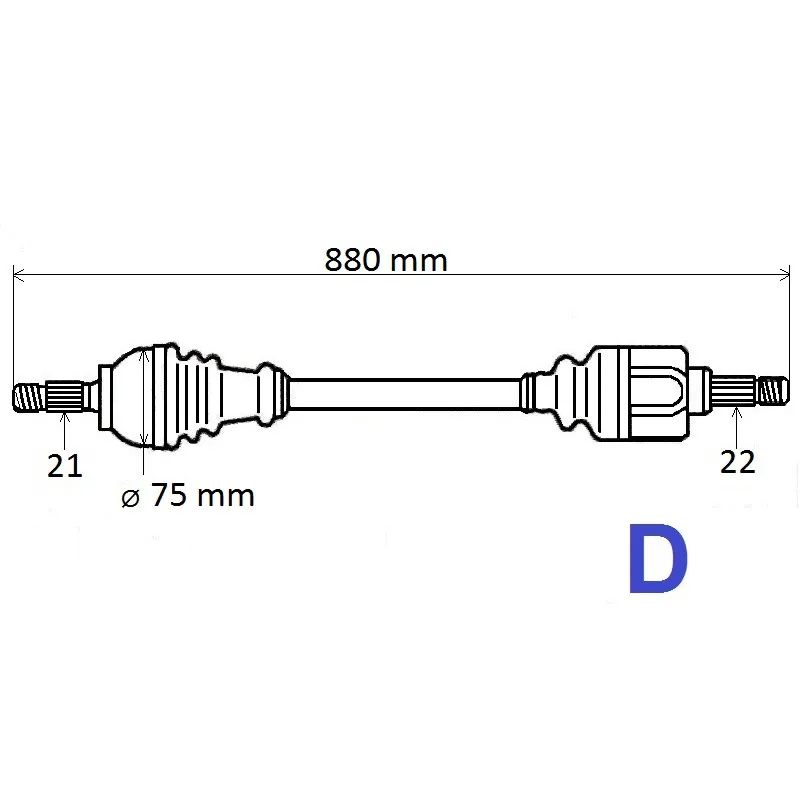 Arbre de transmission GRESA T6171