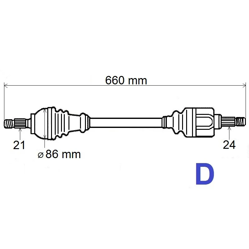 Arbre de transmission GRESA T6190