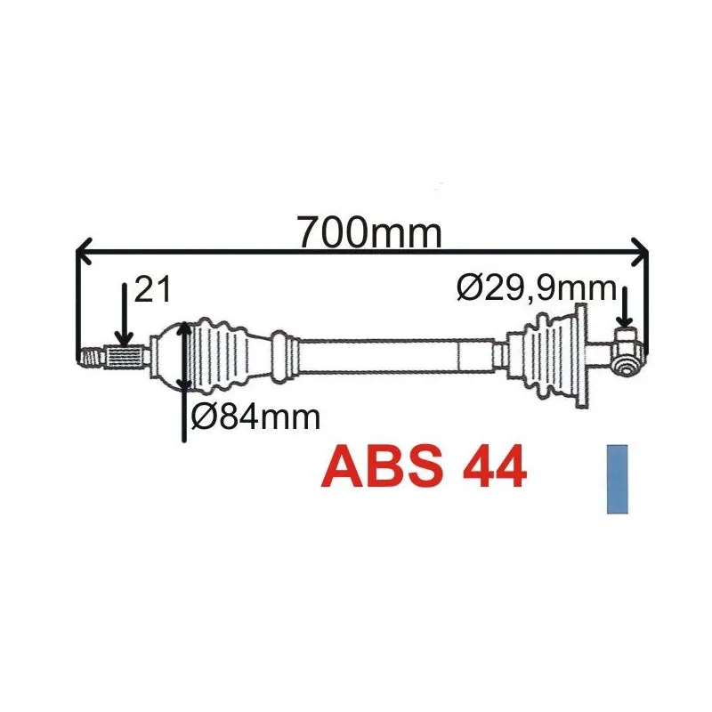 Arbre de transmission GRESA T5538 Z