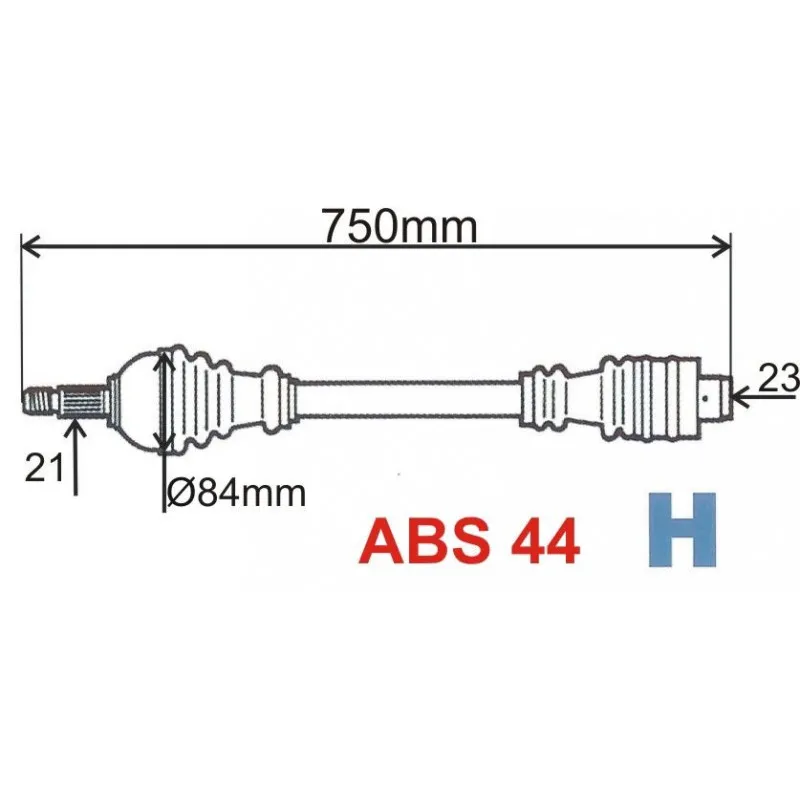 Arbre de transmission GRESA T5539 Z