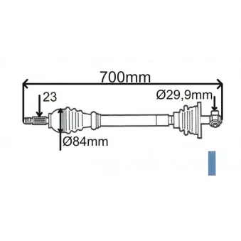 Arbre de transmission GRESA T5500