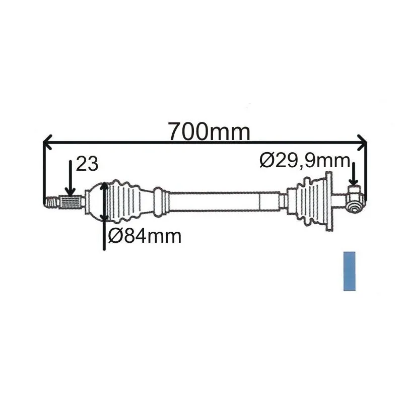 Arbre de transmission GRESA T5500