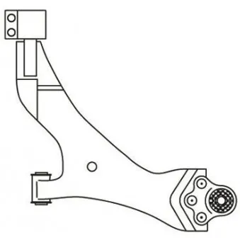 Triangle ou bras de suspension (train avant) FRAP F3851