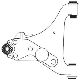 Triangle ou bras de suspension (train avant) FRAP F4452