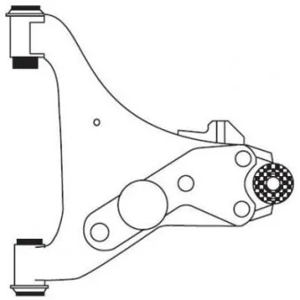 Triangle ou bras de suspension (train avant) FRAP F4453