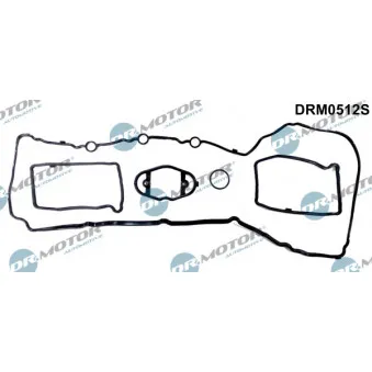 Jeu de joints d'étanchéité, couvercle de culasse Dr.Motor DRM0512S