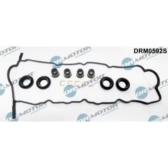 Jeu de joints d'étanchéité, couvercle de culasse Dr.Motor DRM0592S