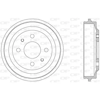 Tambour de frein OPEN PARTS BAD9000.10