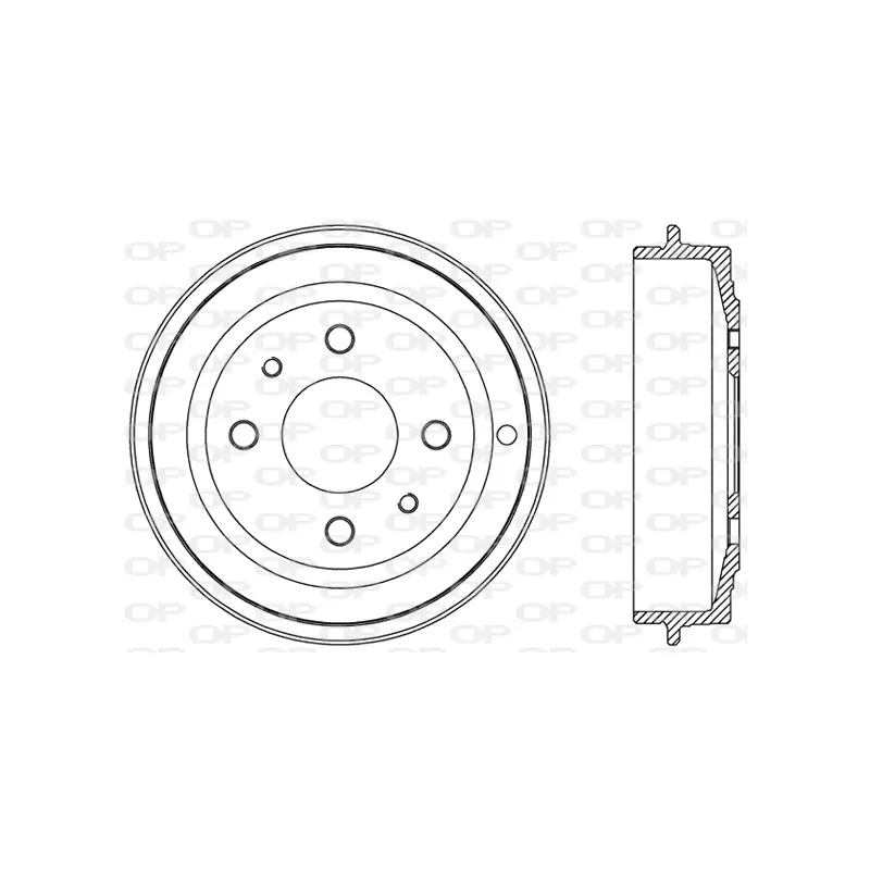 Tambour de frein OPEN PARTS BAD9001.10