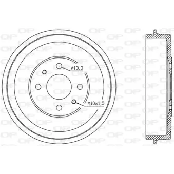 Tambour de frein OPEN PARTS BAD9002.10