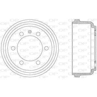 Tambour de frein OPEN PARTS BAD9004.10