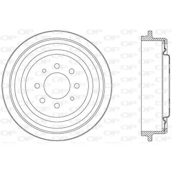 Tambour de frein OPEN PARTS BAD9007.20