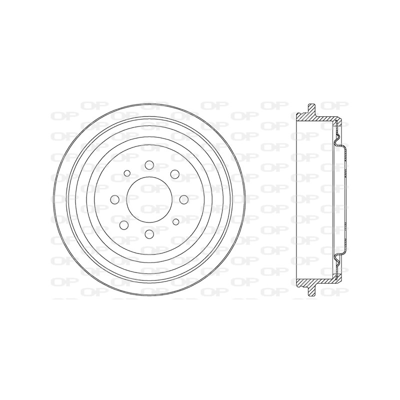 Tambour de frein OPEN PARTS BAD9007.20