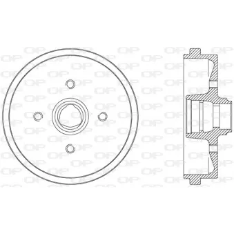 Tambour de frein OPEN PARTS BAD9010.40