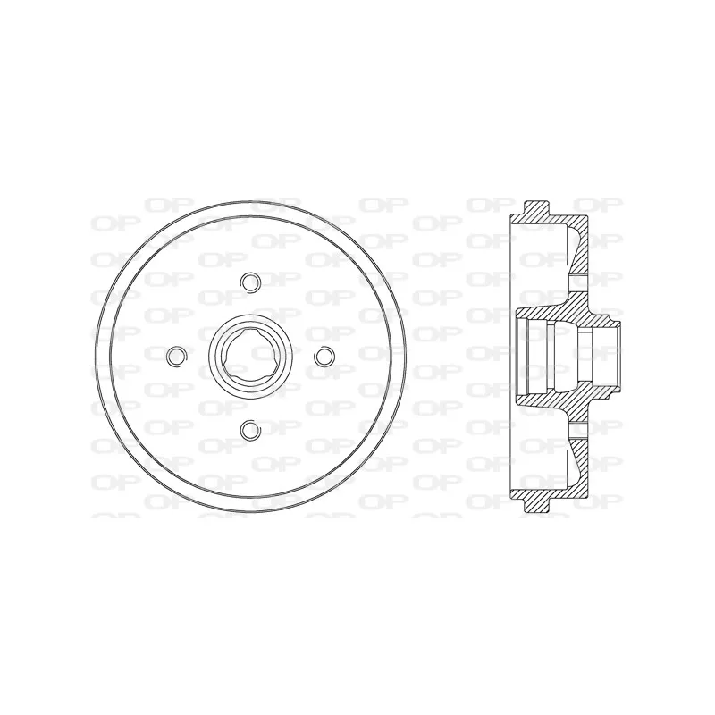Tambour de frein OPEN PARTS BAD9010.40
