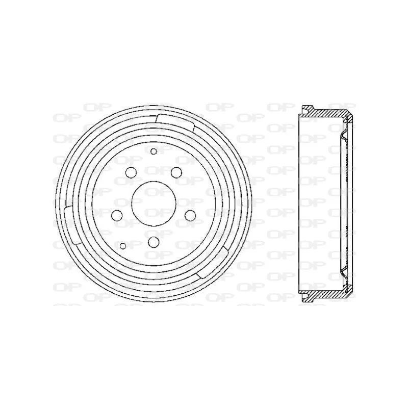 Tambour de frein OPEN PARTS BAD9011.20
